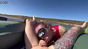 omg, i caught this deep throat mermaid, like, totally didn’t expect her shaved pussy outdoors!