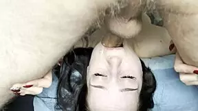 she loves sucking my cock balls deep, deepthroat style, cum all over