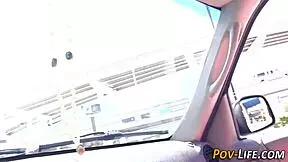 Busty Teen 18+ POV Sucking Blonde Babe's Big Tits