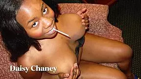 Horny coffee barista Daisy Chaney gets cum facial in hotel