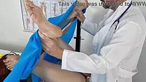 doctor fingers my ass and fucks my pussy