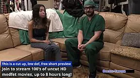 behind the scenes with dr tampa and aria nicole in a gyno setting