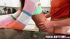 The guy freeuses his teen roommate's pussy with big cock to fight boredom. Hardcore riding and blowjob ensue.