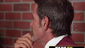 Hottie Bent Over Desk for Waiter