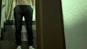 Tiny teen bound and busy
