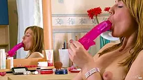 gorgeous teen maecia s in slutty morning fingering