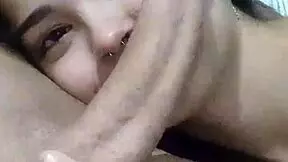 Debora Prado's submissive wife gives sloppy blowjob every night before bed