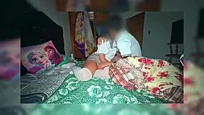 Why is the petite school girl fucking and setting up the camera on furniture for Mexican sluts at the party?