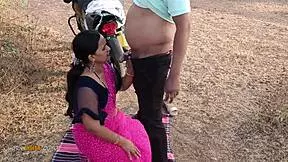 Cum on ass and creampie in doggystyle sex with young Indian wife