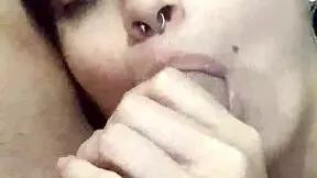 Debora Prado's submissive wife gives sloppy blowjob every night before bed