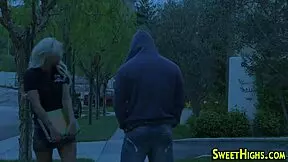 Blonde coed gets cumshot after riding