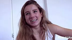 Putalocura - follando guarro con jovencita cachonda elisa sol tras charla