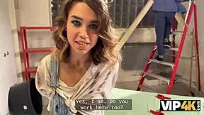 Teen has orgasms at work