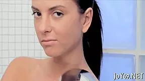 honey grabs toy for wet pussy fingering