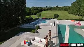 Step nieces foursome banged by uncle