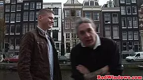 Dutch prostitute gets cum in mouth