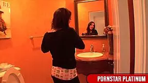 Amy Brookes takes a huge toy in her tight pussy 😏