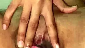 Pretty Indian Teen 18+ Caresses Her Natural Boobs and Wet Hairy Tight Pink Pussy Up Close
