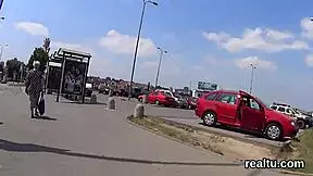 Czech teen seduced and fucked in mall POV.