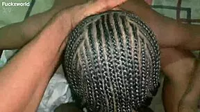 mature black teen with natural tits blows monster cock of student friend in tight pussy