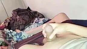 Just woke up! Time to jerk off this big cock?