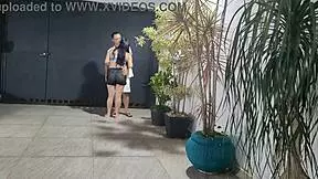 Neighbor humiliates and fucks housewife