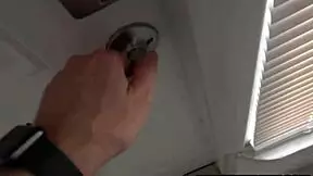 Stepfather spies on stepyouth while they have sex