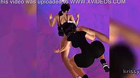 hey, watch this sexy latina shemale dominate an ebony virgin