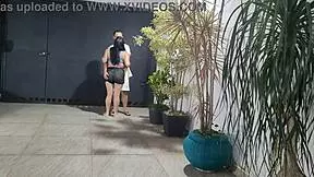 Neighbor humiliates and fucks housewife