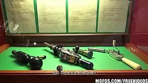 Natural czech brunette gets bent over and fucked