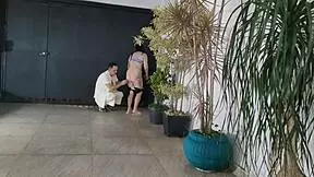 Neighbor humiliates and fucks housewife