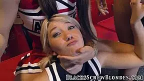 teens interracial jizzed on face after blowjob