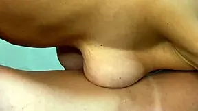 Stepmother's big tits and creampie