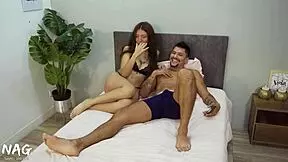 Stepsister couldn't sleep, so I helped her with rough sex. 😏