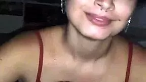 Novinha debora prado gives deep oral sex at night