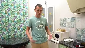 Housewife's threesome with rough sex