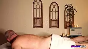 why is aria banks giving a sensual massage that turns into blowjob?