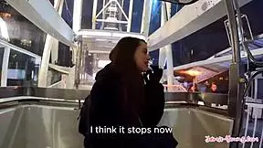 Cute Petite Jamie Young Rides Big Cock in Budapest Vlog