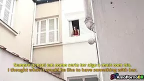 i was alone at home with the skinny brunette teen on saturday afternoon, and she gave a taboo blowjob to her daddy uncle