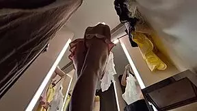 Hidden Camera Catches Hot Girl in Sexy Clothes Try-On Haul. Blonde Stunner Exposed!