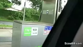 Real German Amateur TEEN Joins Wild OUTDOOR THREESOME With Total Stranger