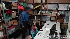 Police babe suspect was apprehended under suspicion of theft.