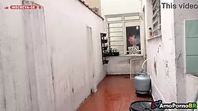 i was alone at home with the skinny brunette teen on saturday afternoon, and she gave a taboo blowjob to her daddy uncle