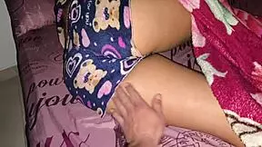 Step-sister's boyfriend gets a massage