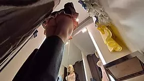 Hidden Camera Catches Hot Girl in Sexy Clothes Try-On Haul. Blonde Stunner Exposed!