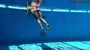 Stunning Russian Pornstar Mary Kalisy Sizzles by Pool