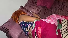 Step-sister's boyfriend gets a massage