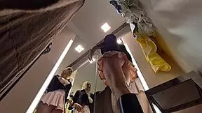 Hidden Camera Catches Hot Girl in Sexy Clothes Try-On Haul. Blonde Stunner Exposed!