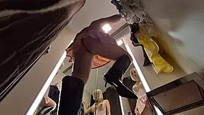 Hidden Camera Catches Hot Girl in Sexy Clothes Try-On Haul. Blonde Stunner Exposed!