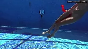 Stunning Russian Pornstar Mary Kalisy Sizzles by Pool